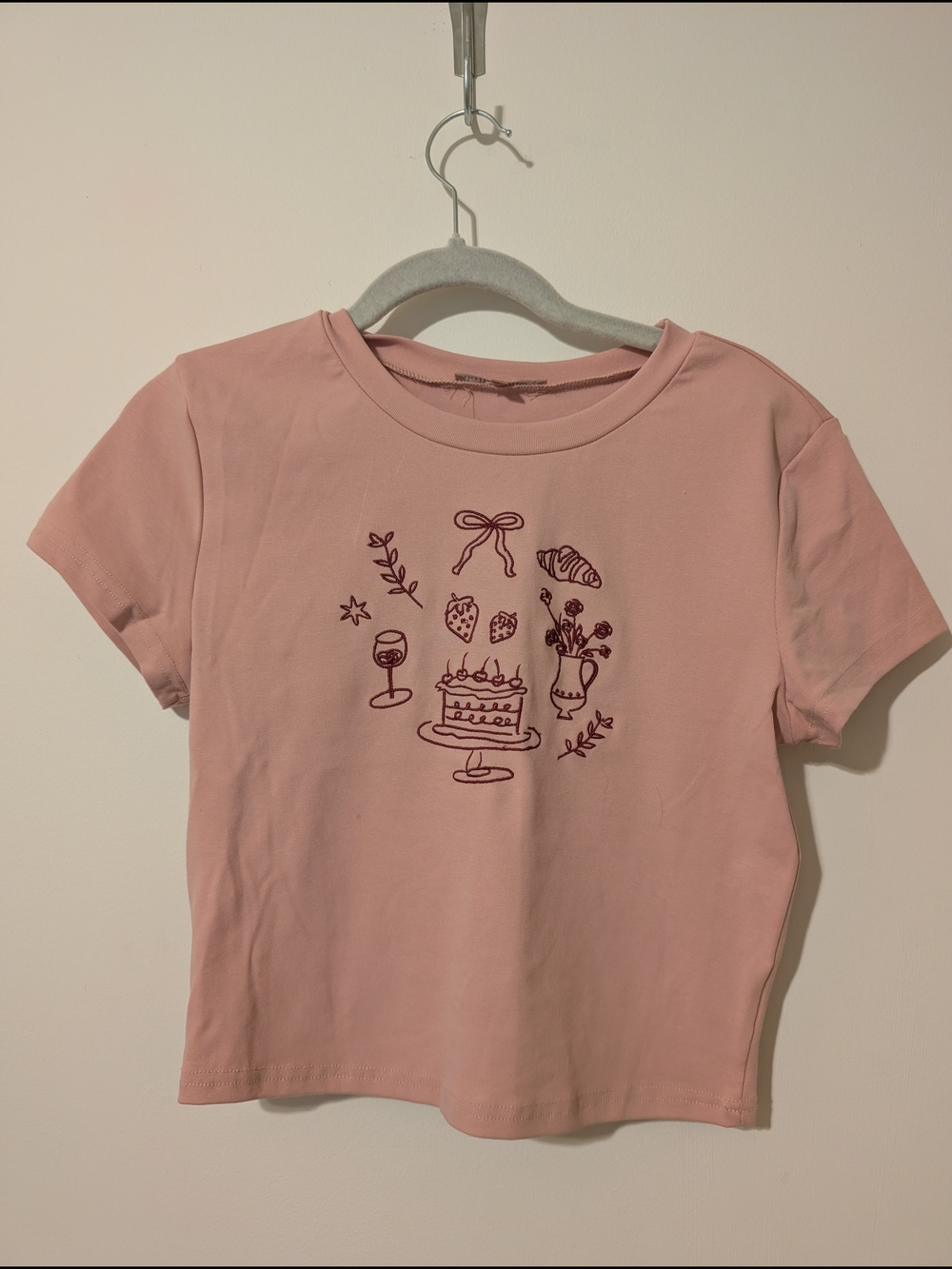 Girls' Short-Sleeve Pink Graphic Birthday Tee